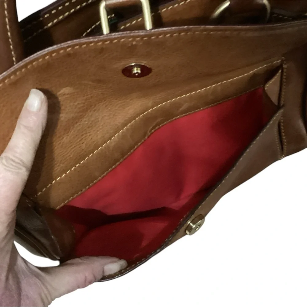 Dooney & Bourke snap leather they